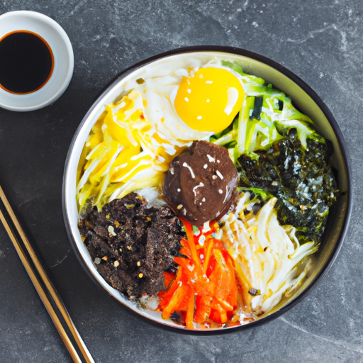 Bibimbap coreano tradicional