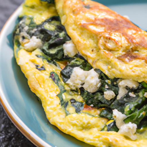 Tortilla de espinacas y queso