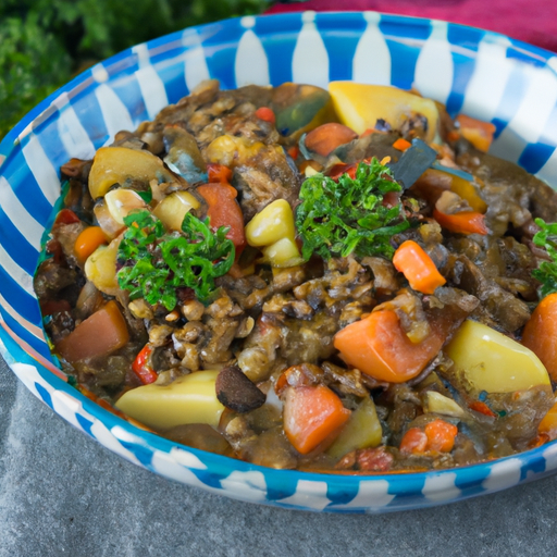 Lentejas estofadas con verduras