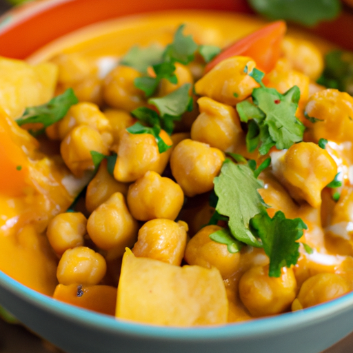 Curry de garbanzos y calabaza