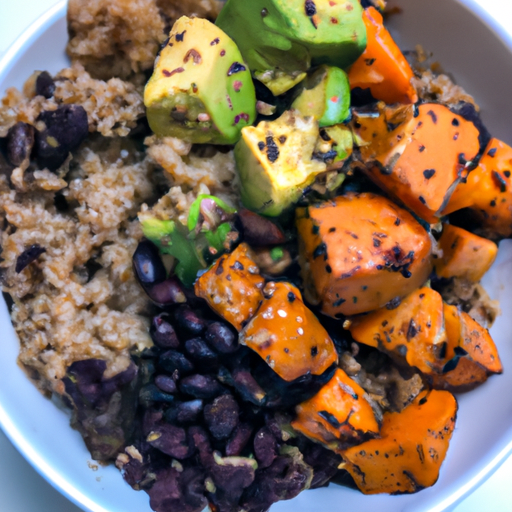 Bowl de batata y frijoles